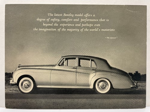 Bentley type silver dawn ad - dawn,