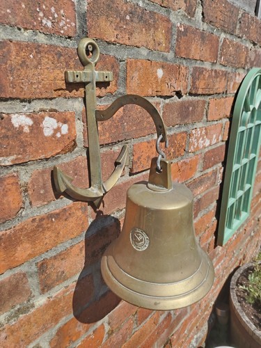 Large brass ship - ship, bell