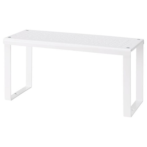 White kitchen shelf riser - white,