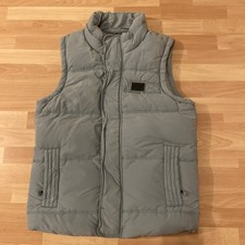 Vintage Men’s Superdry Academy Gilet Bodywarmer XL Light Blue Down Puffer Vest