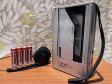 SERVICED Sanyo M 1011 Mono Cassette Recorder Player NEW BELT Walkman