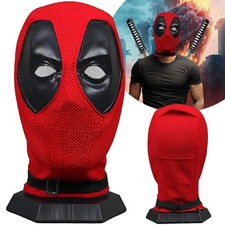 Deadpool Mask Cosplay Costume Prop Head Face Helmet Halloween Superhero Mask