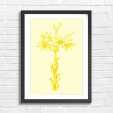 Vintage White Lilies Botanical