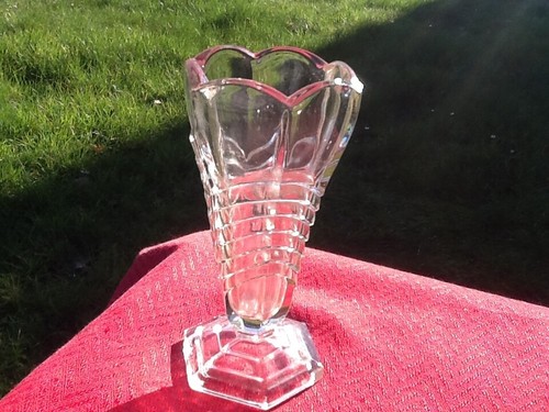 Davidson vase art deco - vase, chevron