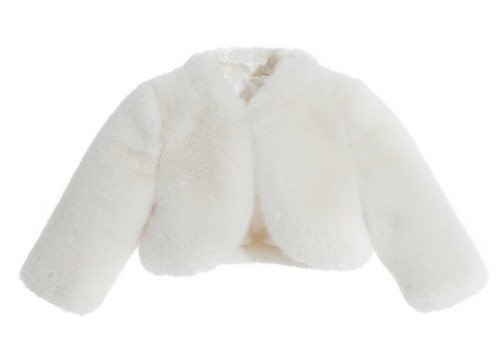 Ivory faux fur capes - ivory,