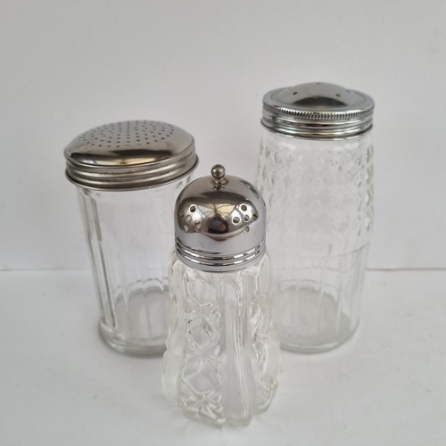 Glass silver top - top, sugar