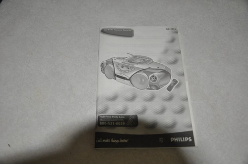 Philips az2025 manual for - az2025,