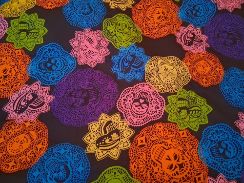 Day dead mexican fabric - dead,