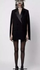 ZARA Trinny Black Cape Blazer