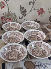 Alfred Meakin Fair Winds Cereal Bowls X 6