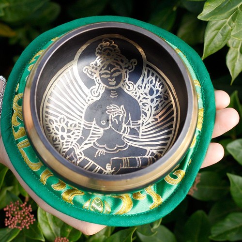 Green tara singing bowl set - tara,