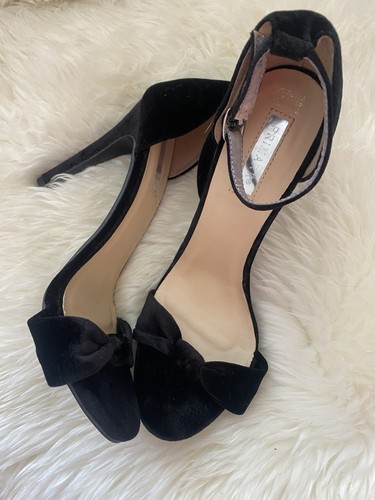 Primark velvet heels 11cms - heels,