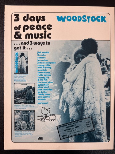 Woodstock days peace and - days,