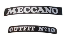 Meccano Set 10 Outfit Cabinet Labels  ** NEW **