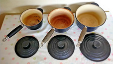 VINTAGE 3 LE CREUSET SAUCEPANS