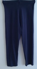 TU  Navy Cropped Leggings Size 8-10 Cotton Blend womens 