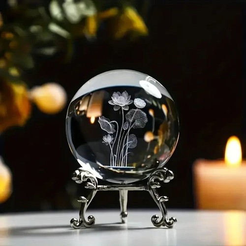 Crystal ball effect glass - 3d,