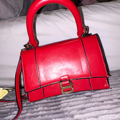 Balenciaga red leather top - balenciaga,