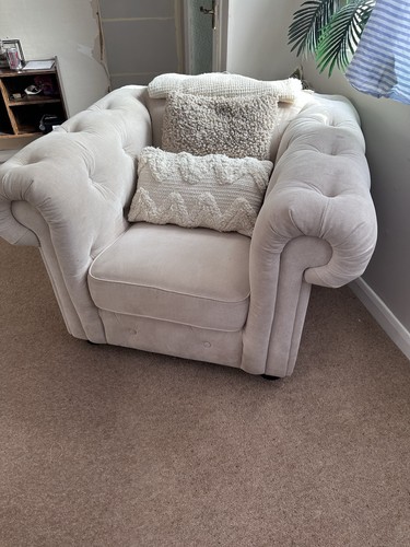 Dfs arm chair - arm, chesterfield