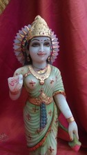 Lakshmi ancient marble statue - lakshmi,