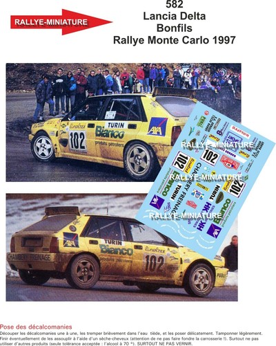 Decals ref 0582 lancia - 0582,