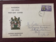 QEII  RHODESIA FDC 1965