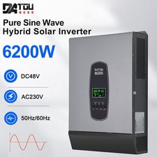 48V 6200W Hybrid Solar Inverter Pure Sine Inverter With 120A MPPT Controller