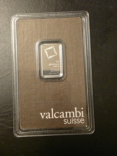 Platinum bar valcambi 999 - platinum, .999