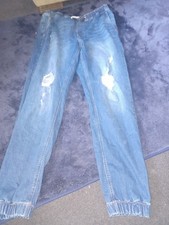 Mens Cuffed Ripped Jogger