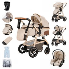 3 In 1 Baby Stroller Pram Pushchair Affordable Adjustable Handle Travel