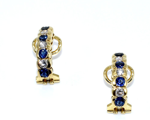 Stud earrings 750 18k - earrings, 750/18k