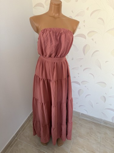 Womens pink strapless tiered - womens,