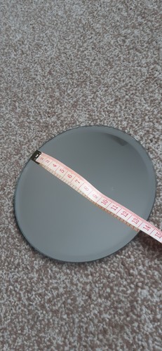 Round glass mirror candle - mirror,