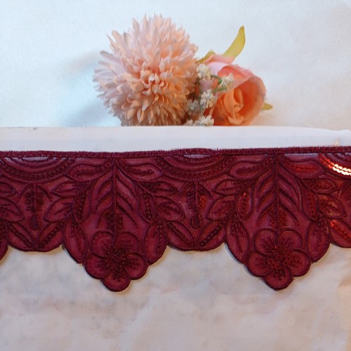 New yards maroon organza - 3,
