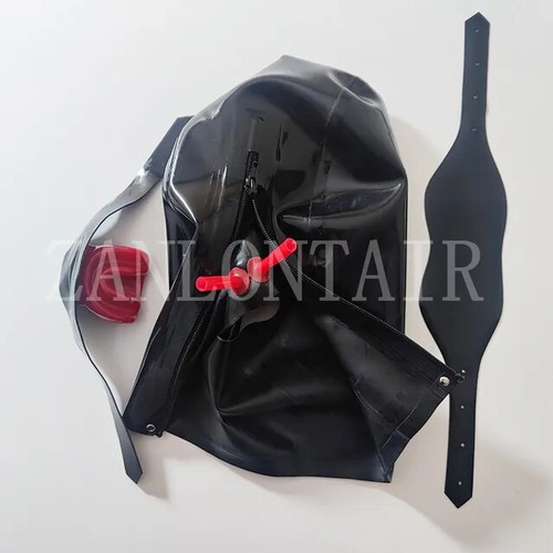 Latex rubber hood with nose - with,