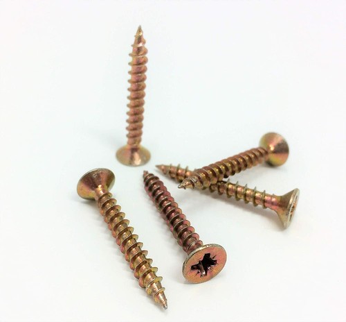 Wood screws box - x, yellow