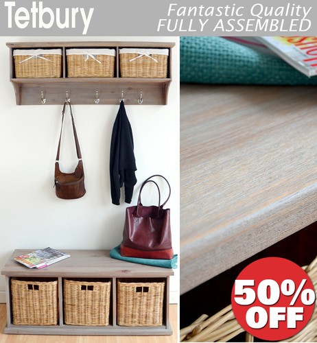 Stunning acacia hallway - hallway, shelf