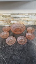 Art Deco Sowerby Pink Frosted