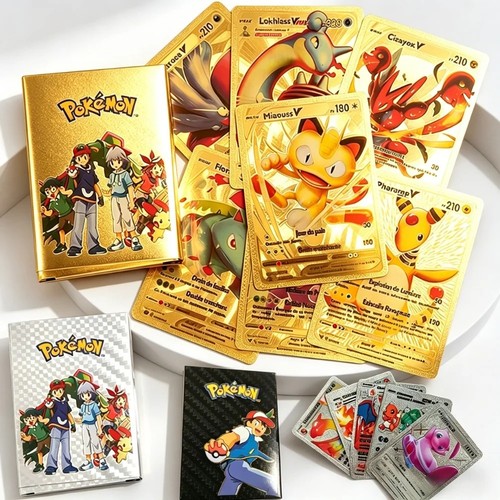55pcs pokemon card - foil, gold