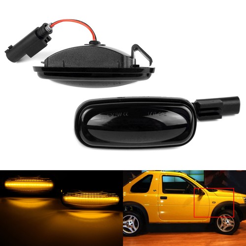 2pcs black lens - led, side