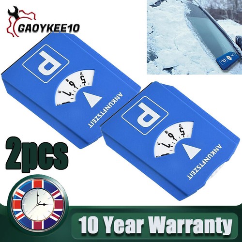 Parking clock ice scraper - 2x,