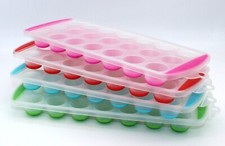 4 Silicone Ice Cube Trays Easy Pop Out Fridge Freezer 84 Ice Cubes Tray Mould
