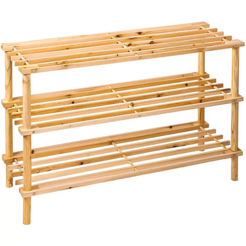 3tier wooden shoe - 3tier, rack