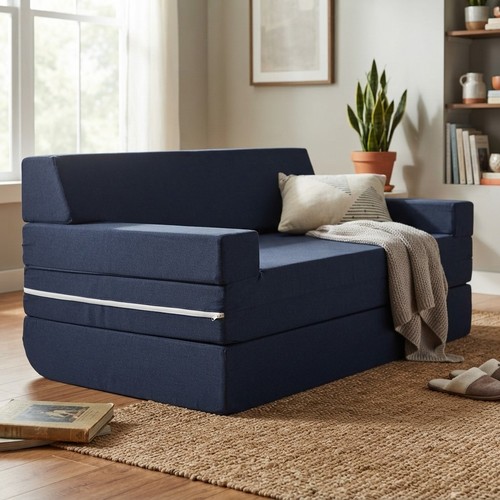 Luxurious navy fold - fold-out, guest