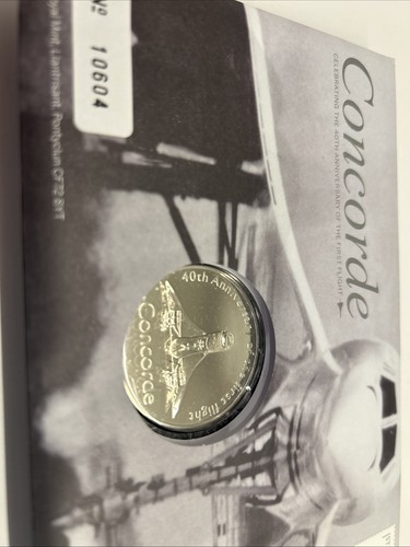 Concorde 40th anniversary coin - concorde,
