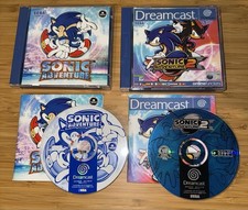 Sonic Adventure 1 & 2 Bundle Dreamcast PAL Good Condition Complete