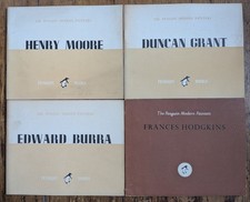 4x Penguin Modern Painters 1943-48 VGC 1st Henry Moore Duncan Grant Edward Burra