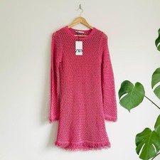 Zara Pink Knit Jumper Dress
