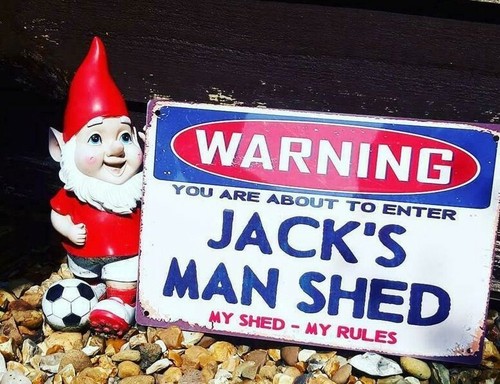 Man shed personalised large - man,