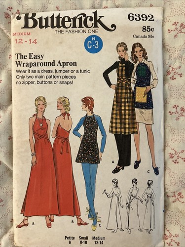 Vintage butterick 6392 - butterick, wrap